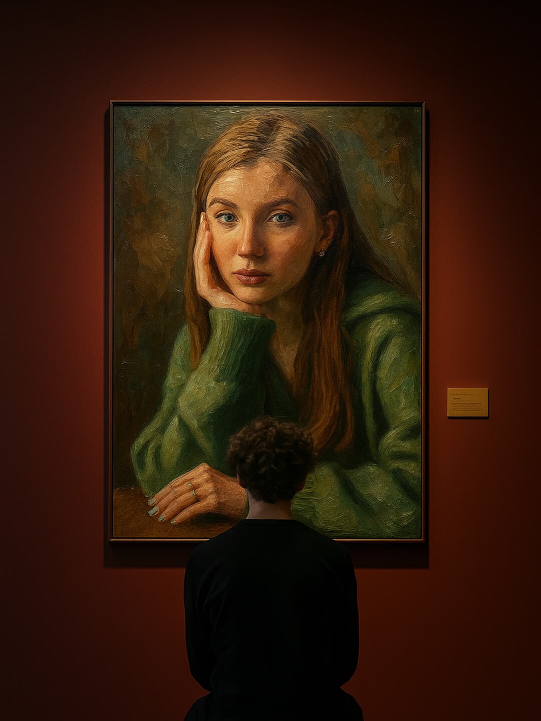 Картина на выставке — генерация по фото